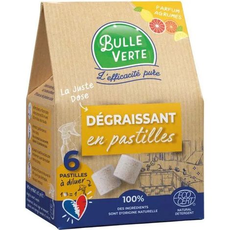 Pastilla desengrasante de cocina, 6 dosis