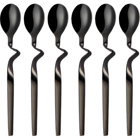 Cuillère À Café - Cuillère À Miel - En Acier Inoxydable - 17,3 Cm - Pour Tasses Jars Et Pots - Lot De 6 (1/5)