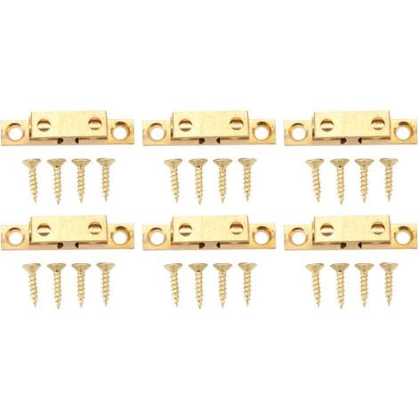 Set mit 6 Kupferkugelverschlüssen – Clip-Typ – Länge 50 mm – Schrankbeschläge (1/5)