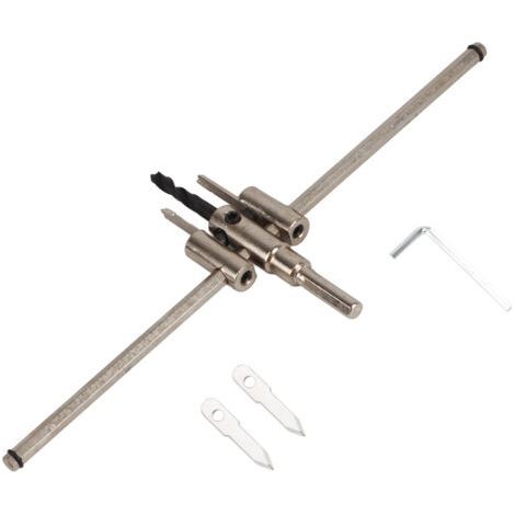 30-300mm Adjustable Silver Circular Hole Saw Drill Bit Set Woodworking DIY Tool (1/5)