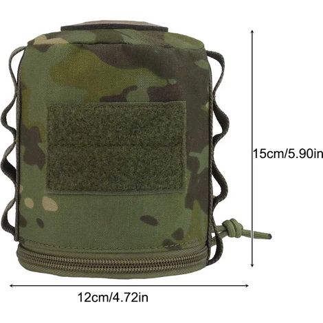 Housse de protection portable vintage pour bidon d'essence, sac de rangement anti-chute et anti-collision pour bouteille de gaz, idéal pour le camping et les réchauds portables. (1/4)