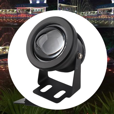 Projecteur LED RGB 12 V 10 W pour aquarium, piscine et jardin, noir (1/5)