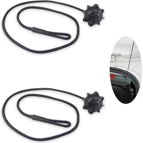 Corde de Fixation - Universelle - 2 Pièces - Noir - Durable - Facile à Installer (1/4)