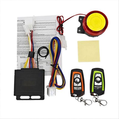 Alarme moto 12 V CC, antivol, 120 dB, capteur de vibrations. (1/5)