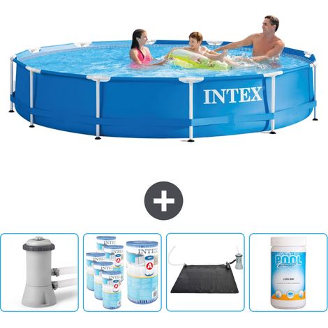 Intex Piscina con struttura Rotonda - 366x76 cm - 5-pezzi  SCB92