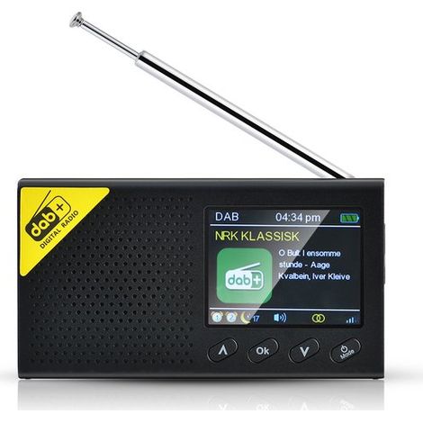 Radio numérique DAB - Radio - Radio DAB - Radio portable - Radio de maison - 1000 mA - Noir (1/5)