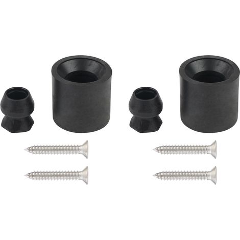 Kit de soportes para puertas de remolque, juego de 2 soportes de puerta de perfil bajo, aptos para remolques de caravanas (1/5)