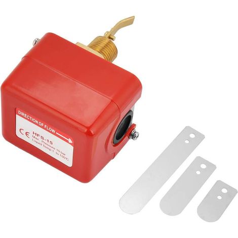 Interrupteur de débit d'eau 1/2 pouce, HFS-15 Filetage réglable Double jet SPDT 220VAC 15A Contrôle du débit d'eau 1.0Mpa (1/5)