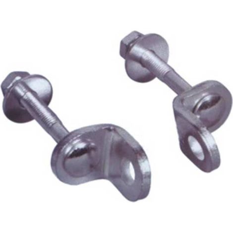 12 x VIRO 672 OCCHIOLO P/LUCCHETTO FISSO ACCIAIO