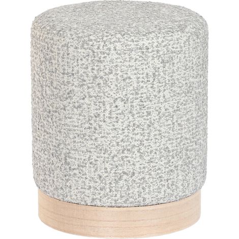 dkd-home-decor Poggiapiedi Scandi Gris Clair 32x32x38 cm (1/3)