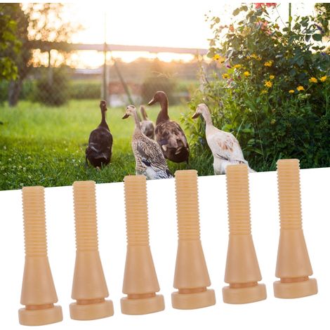 Federrupferfinger für Hühner, Enten und Gänse 100 Stück, Gummi, 60 mm, gelb/rosa. (1/5)