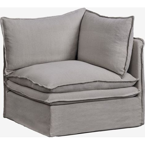 Fauteuil d'angle en lin et coton Grace SKLUM (1/5)