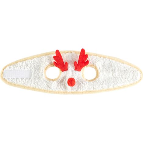 Costume natalizio per cani, copricapo da renna, - Rosso L