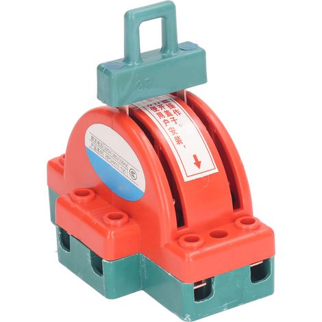 Interrupteur à couteau bipolaire à double position, sectionneur, interrupteur de charge électrique avec anneaux de fixation 220 V/380 V 32 A (1/5)