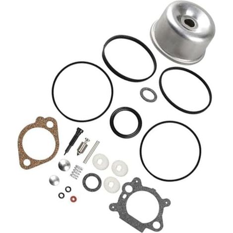 Kit de réparation carburateur avec joint pour Briggs/Stratton/Moteur modèles 493762 493640 398191 498260 d'entretien complet argenté 22 pièces rechange tondeuse à gazon - (1/5)