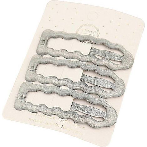 Lot de 3 pinces à cheveux en forme de cœur, faites main, pour frange - Accessoires pour cheveux - 3 têtes de guerre (1/5)