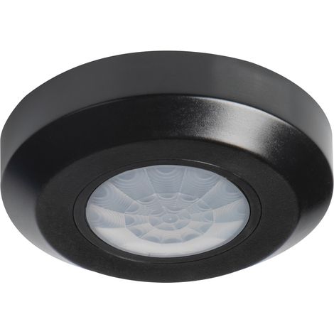 Detector de movimiento PIR ZONA MINI – 360° – Negro – Compacto – 8m (1/2)