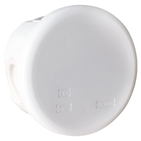 Boite blanche IP55 membrane étanche - Ø80x40mm - 6 entrées - SUM'OHM