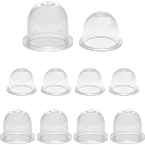 10 Pièces Pompe d'amorce pour FS38 FS40 FS45 FS55 FS56 FS80 FS85 FS130, Ampoule d'amorce Accessoire Tasse d'huile de Carburateur pour Débroussailleuse Coupe-bordure (22mm,19mm (1/5)