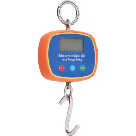 Balance électronique à crochet, double écran LCD, portable, industrielle, pour grues, 50 kg/100 lb, prise UE 90-240 V (1/5)