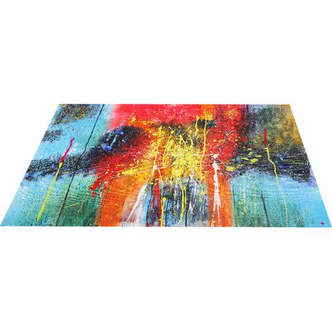 Peinture à l'huile moderne abstraite, toile décorative colorée, art mural pour salon et chambre, tableau suspendu, décoration intérieure, œuvre originale.