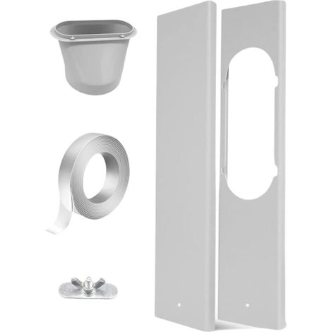 Kit d'Étanchéité pour Fenêtre de Climatiseur Portable, Installation Facile, Ajustable Vertical/Horizontal, Kit de Ventilation Universel Robuste et Léger en PVC, Joint Étanche, Style A (1/5)