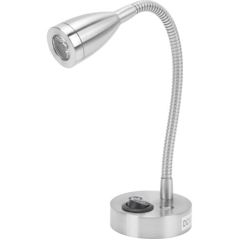 Lampe de chevet LED pour camping-car, lampe flexible à col de cygne pivotant à 360°, compatible avec une alimentation de 12 à 24 V CC, utilisable dans les bateaux, camping-cars, camions, voitures, arg (1/5)