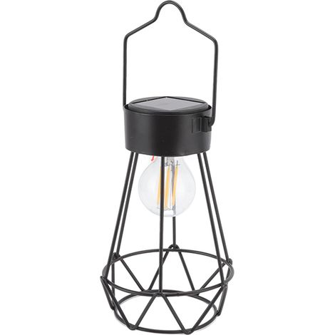 Tragbare LED-Solarlaterne im Vintage-Stil, ideal zum Campen, für Küche, Esszimmer oder Schlafzimmer. Hängender LED-Lampenschirm im Vintage-Stil. Perfekt für Küche, Esszimmer oder Schlafzimmer. (1/5)