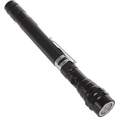 BEBUSINGOTO Poste telescópico magnético flexible con 3 linternas LED de metal (1/5)