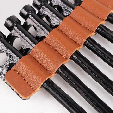 Sac Pour Piquets De Tente - Cuir Pu - Fermeture Velcro - Pour Camping En Voiture - 1 Pièce (1/5)