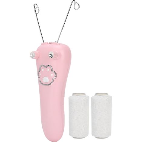 Épilateur électrique à fil de coton rechargeable par USB, appareil d'épilation du visage et du corps, rose (1/5)