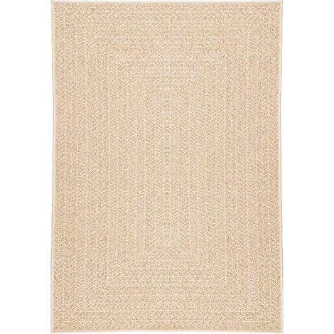 Tapis ZIZUR beige 120x170 cm aspect de jute intérieur extérieur (1/5)