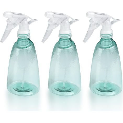 Stück Leere Sprühflasche 500 ml, Nachfüllbare Kunststoff-Trigger-Sprühflasche, 2 Sprühmodi Transparente Sprühflaschen, für Reinigung, Pflanzen, Haare, Garten