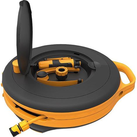 Fiskars Waterwheel S manguera de riego 15m negro naranja (1/3)