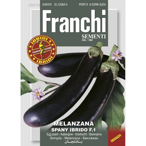 SEMI DI MELANZANA SPANY IBRIDO F.1 FRANCHI SEMENTI
