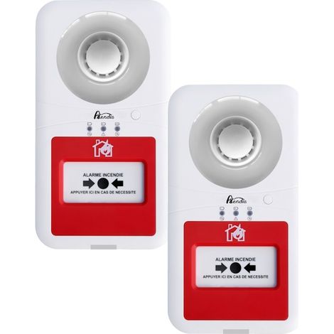 2  alarmes incendie type 4 radio à pile pour ERP (Nouvelle Gamme)
