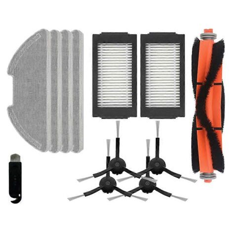 NALOOKAMIC Filtre HEPA, chiffons de nettoyage, rouleau et brosse latérale pour aspirateur robot Xiaomi Mijia Robot Vacuum-Mop Pro / 2 Pro / MJSTS1
