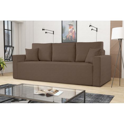 Modernes Sofa ZOOM mit Schlaffunktion Braun (1/2)