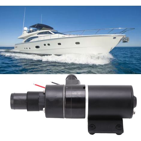 Pompe à eaux usées à haut débit 45 l/min / 12 gal/min pour camping-cars et yachts, pompe pour toilettes et fosses septiques, pompe pour broyeur d'ordures, 24 V CC (1/5)