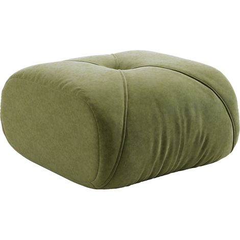 ELVMI Divano Modulare con Seduta Profonda Braccioli Larghi Cuscino Schienale in Ciniglia Verde (1/5)