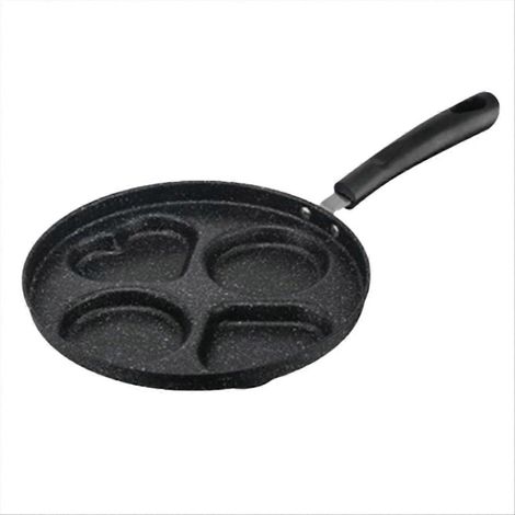 Poêle à petit-déjeuner à 4 trous, poêle à mini-omelettes, ustensiles de cuisine ménagers (1/5)