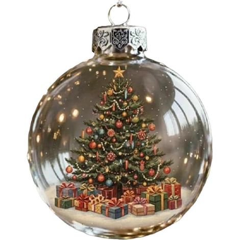 Langlebiger Weihnachtsschmuck im Vintage-Stil, Baumschmuck-Anhänger, sicher für Kinder und Haustiere, mehrfarbig (1/5)