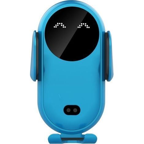 Chargeur sans Fil de Voiture, Support de téléphone de Voiture pour Prise d'air, Support de téléphone de Voiture Universel Station de Charge inductive pour Voiture (Bleu) (1/5)