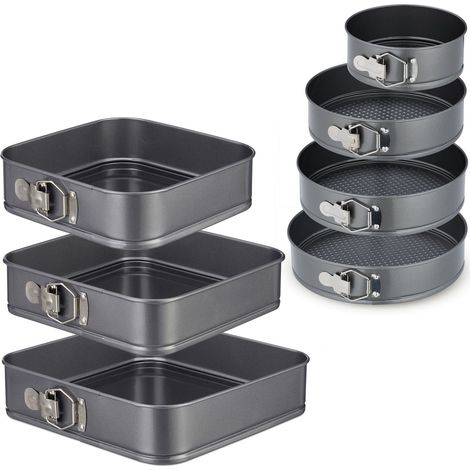 Juego de moldes desmontables redondos y cuadrados (1/5)