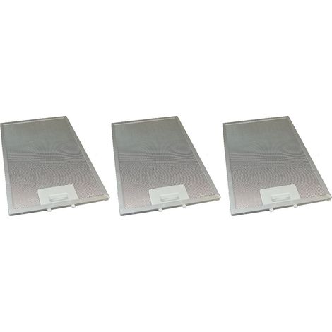 3 x Universal Cooker Hood Metal Grease Filter 220mm x 320mm (1/2)