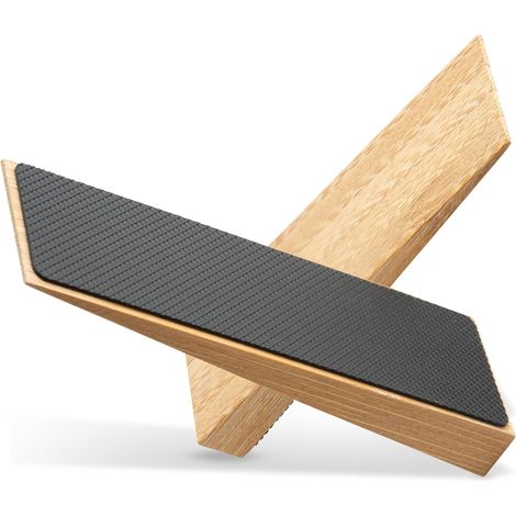Rutschfeste Türstopper aus Bambus – 6er-Set Türblöcke aus Holz – Robuster Türstopper mit Gummiunterseite – Türstopper für alle Böden und Türen – Türstopper (1/5)