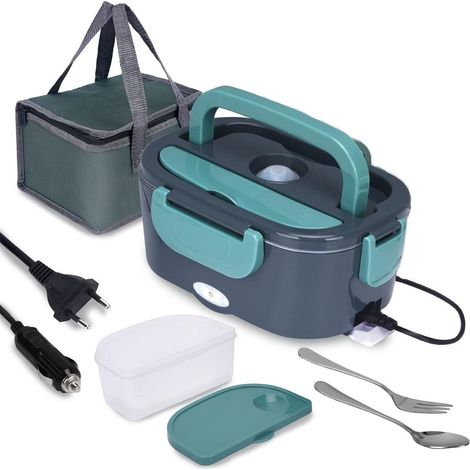 Boîte À Repas Électrique - 12 V / 230 V - Réchauffeur Alimentaire Pour Voiture Et Maison - Acier Inoxydable 304 - Puissance 60 W - 1 Pièce (1/5)