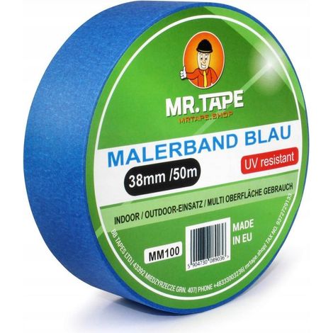 Starkes blaues Malerband 38 mm / 50 m MR.TAPE UV-Abdeckband 30