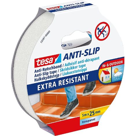 TESA Anti Rutschband Transparent 5mx25mm