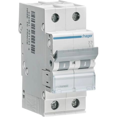 [GEBRAUCHT] B-Ware Hager Leitungsschutzschalter 2polig 25A 400V LS-Schalter Sicherungsautomat (1/2)